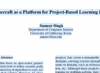 《我的世界》作为人工智能中基于项目学习的平台